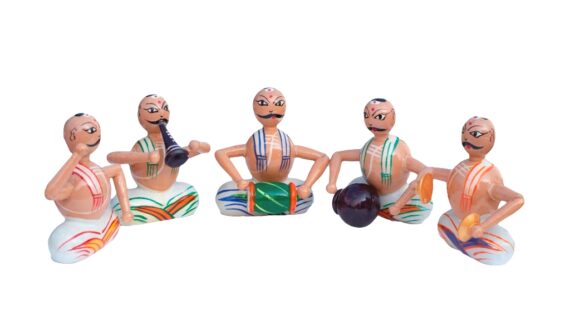 Channapatna Musical Men – Set Of 5