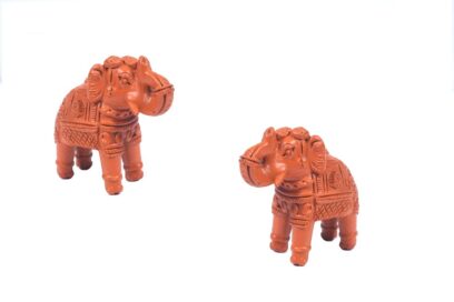 Traditional Terracotta Elephant Pair