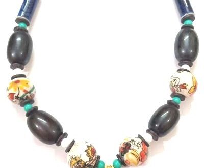 Stylish Nepali Pendant Necklace in Black