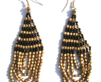 Stylish Brass Bead Earring