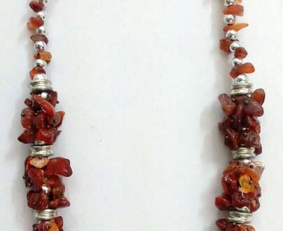 Ethnic Brown Stone Necklace