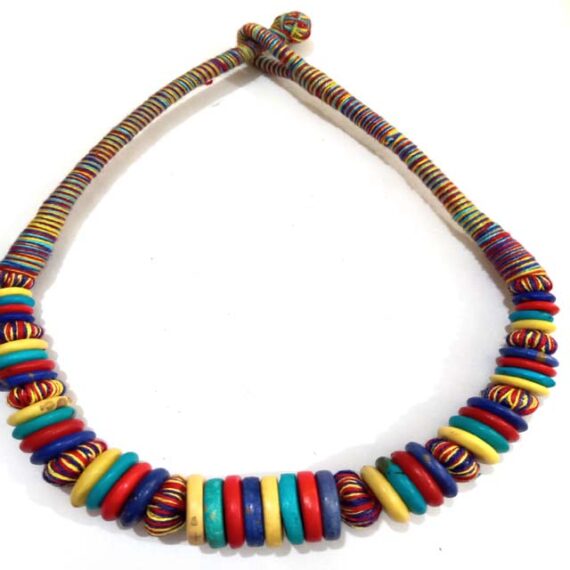 Trendy Thread & Bead Necklace