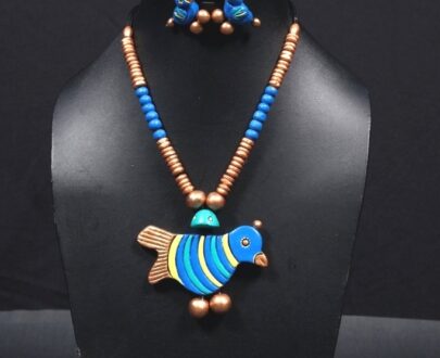 Terracotta Necklace and Earring Set