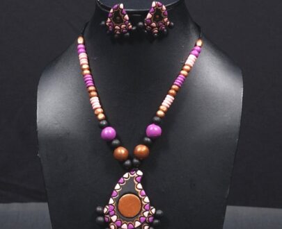 Terracotta Necklace and Earring Set