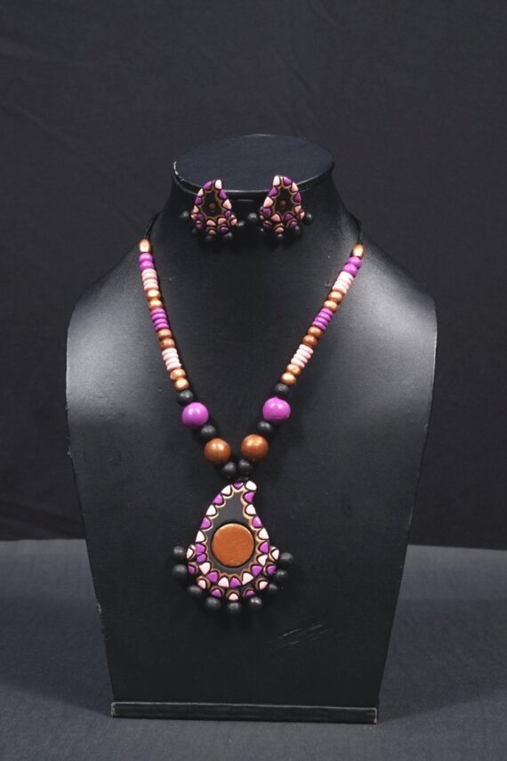 Terracotta Necklace and Earring Set