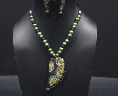 Terracotta Necklace and Earring Set