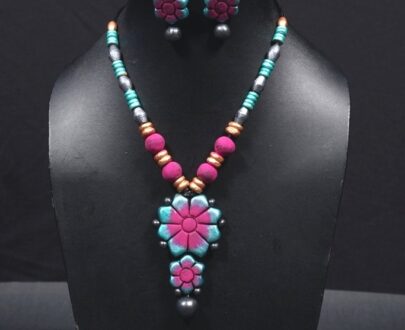 Terracotta Necklace and Earring Set