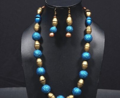 Terracotta Necklace and Earring Set