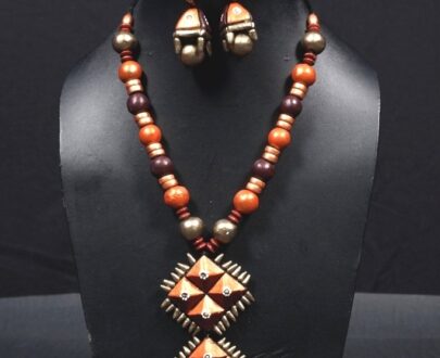 Terracotta Necklace and Earring Set