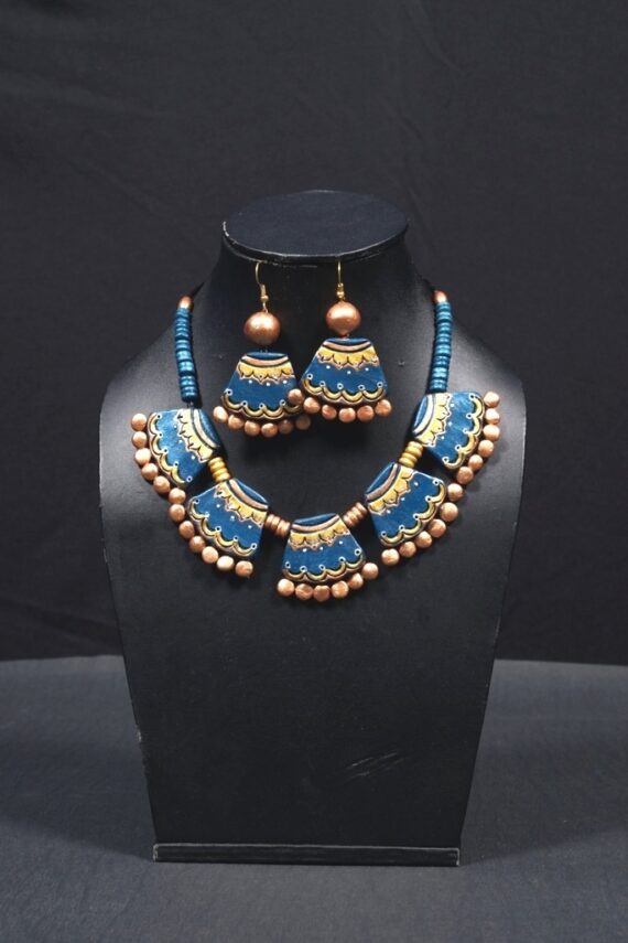 Terracotta Necklace and Earring Set