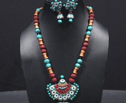 Terracotta Necklace and Earring Set