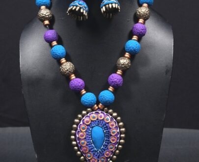 Terracotta Necklace and Earring Set