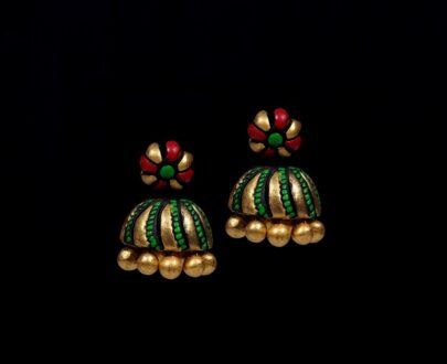 Terracotta Jhumka Earring - Jimikki