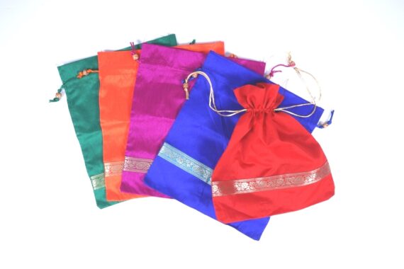 Zari Silk Potli Gift Bag