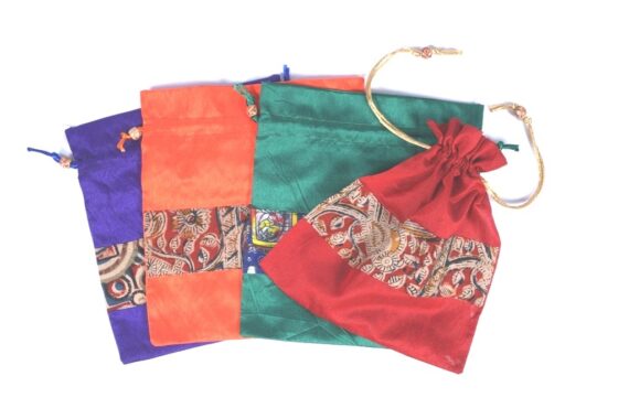 Kalamkari Silk Potli Gift Bag