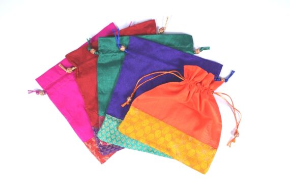 Banarasi Brocade Silk Potli Gift Bag