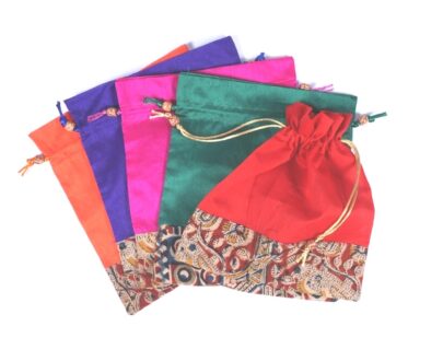 Kalamkari Silk Potli Gift Bag