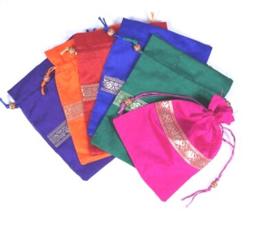 Zari Silk Potli Gift Bag