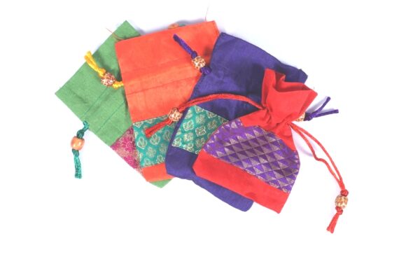 Banarasi Brocade Silk Potli Gift Bag