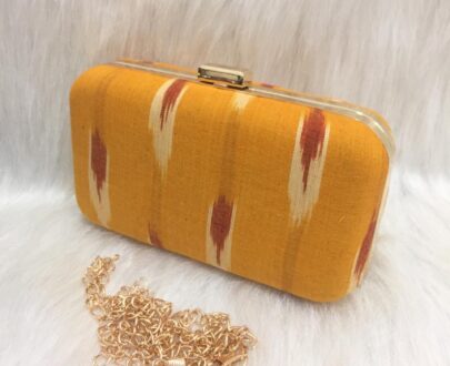 Trendy Ikkat Box Clutch