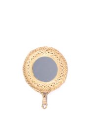 Eco-friendly handwoven bamboo mirror round