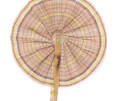 Eco-friendly handwoven bamboo fan