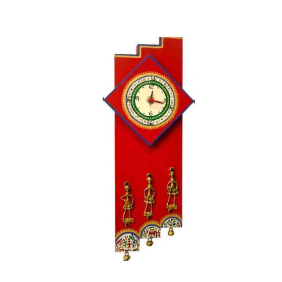 Dhokra Stylish Wood Wall Clock