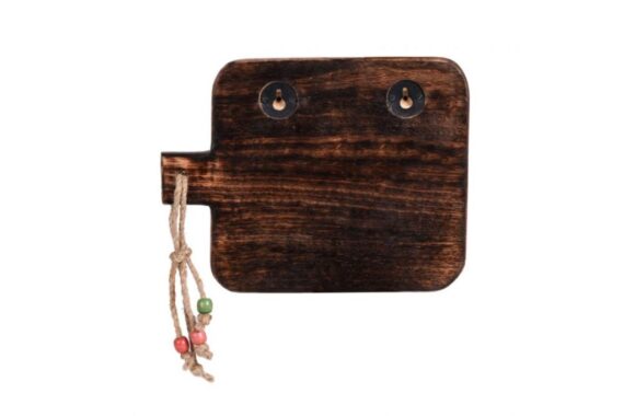 Trendy Hand Painted Bird Wood Key Holder