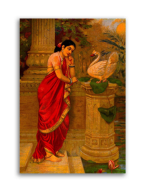 Raja Ravi Varma’s Hamsa Damyanthi Painting On Canvas