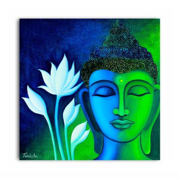 Enlightened Buddha Painting On Canvas