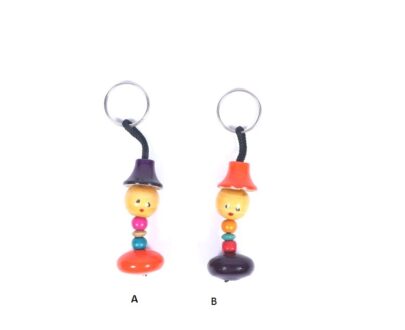 Cute Channapatna Wood Keychain