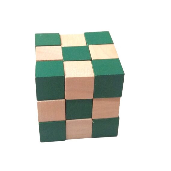 Channapatna Wooden Snake Cube Toy