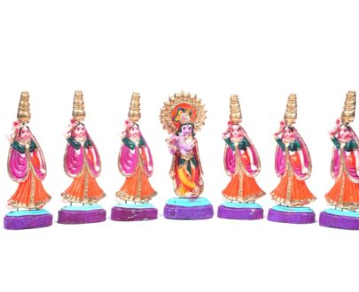 Terracotta Navarathri Golu Dolls set - Krishna and Leelas