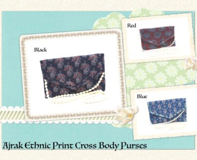 Ajrak Ethnic Print Crossbody Purses