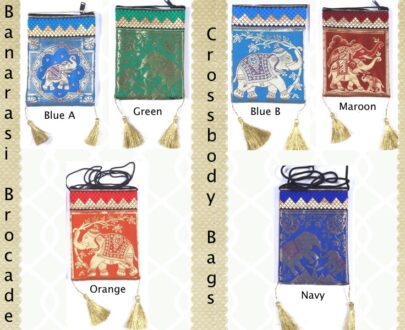 Banarasi Brocade Crossbody Purses Small