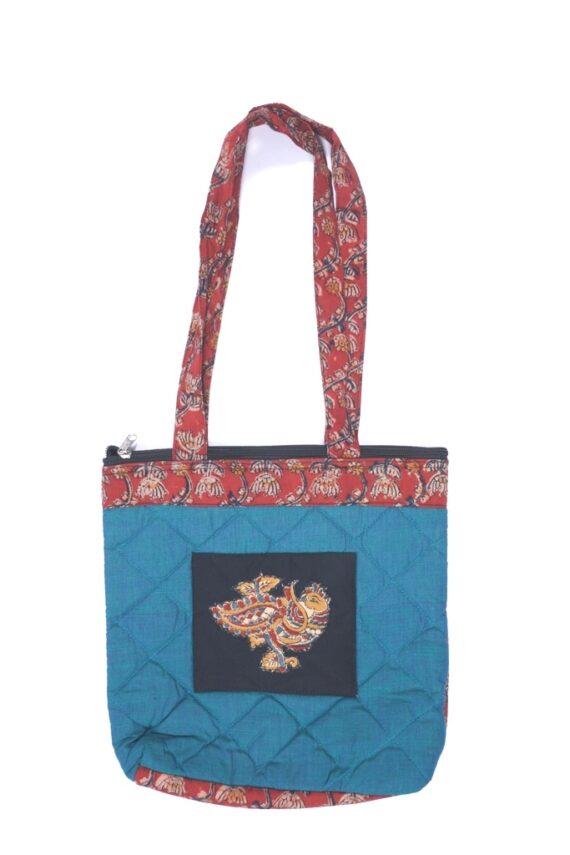 Kalamkari Center Patch Shoulder Bags