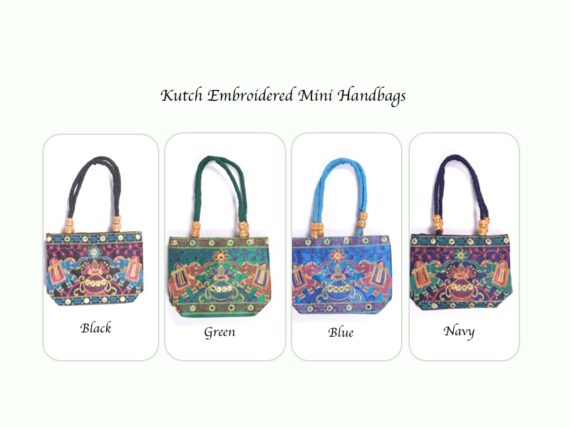 Kutch Elephant Embroidered Mini Handbags