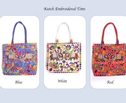 Trendy Kutch Embroidered Totes