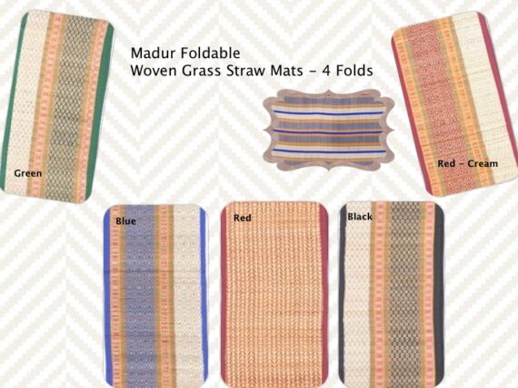 Madur Foldable Handwoven Grass Straw Mats