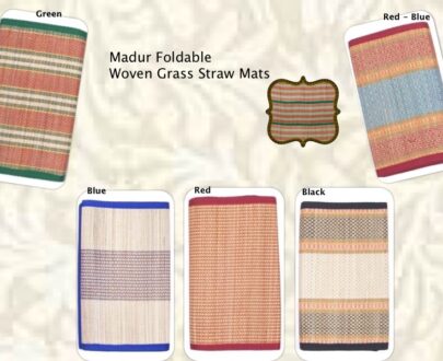 Madur foldable woven straw mats