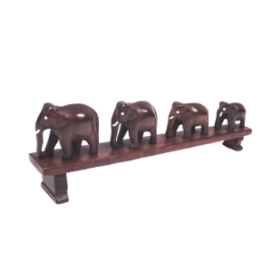 Rosewood Hand Crafted Four Elephants Bridge