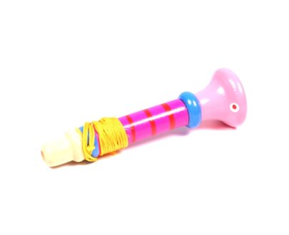 Channapatna Whistle Flute Toy in Pink