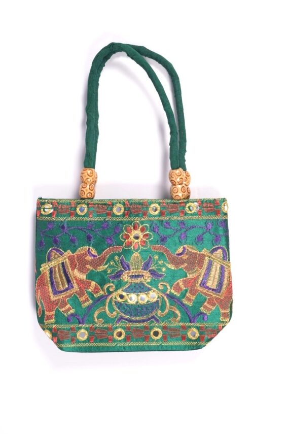 Kutch Elephant Embroidered Mini Handbags