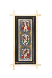 Terracotta Wood Frame - Ganesha