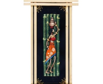 Terracotta Wood Frame - Lady With a Pot