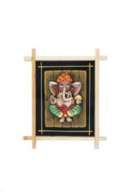 Terracotta Wood Frame - Ganesha