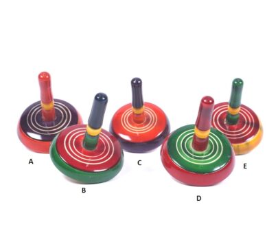 Channapatna Wooden Toy Spinning Tops