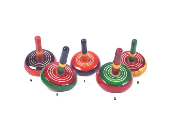 Channapatna Wooden Toy Spinning Tops