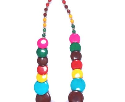 Trendy Resin Necklace in Multi-Color