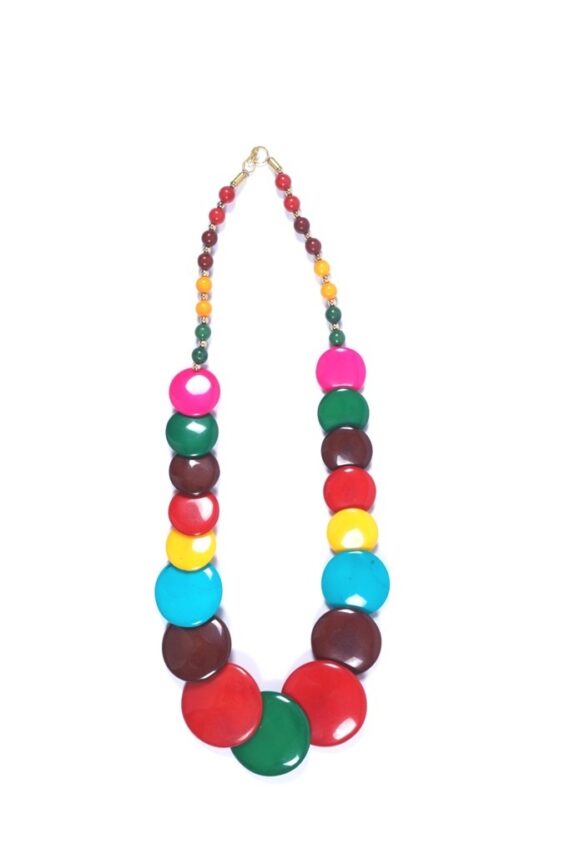 Trendy Resin Necklace in Multi-Color